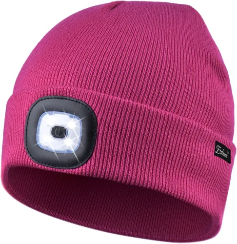 Vista 36 de Etsfmoa Gorro unisex con la luz, regalos para hombres, papá, padre, gorras recargables por USB