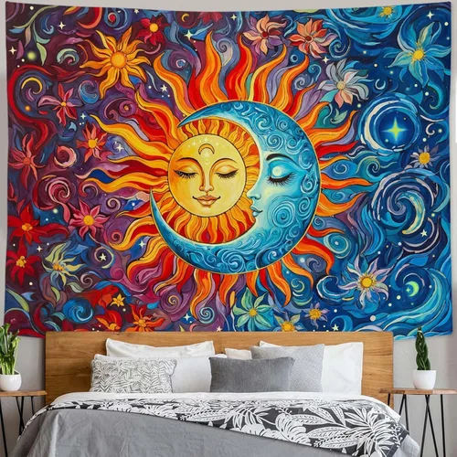 Vista 13 de Accnicc - Tapices Boho de Sol y Luna10127AXS