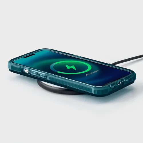 Vista 6 de CASETiFY Funda Ultra Impact para iPhone 13 Pro Max [protección contra caídas de 9.8 pies] - Detén y huele a las rosas - Transparente
