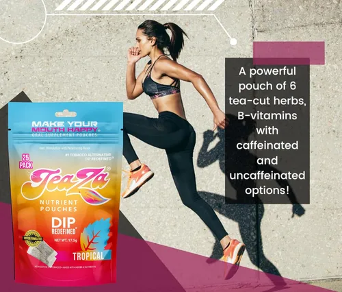 Vista 9 de Teaza Bolsas energéticas a base de hierbas, para masticar tabaco, alternativa sin nicotina, sin humo, tabaco alternativo y inmersión saludable