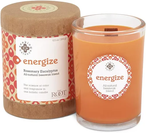 Vista 51 de Root Candles Seeking Balance Vela de spa con mecha de madera, velas de aromaterapia, 6.5 onzas, calma: Hoja de laurel y abedul Calmar: Hoja
