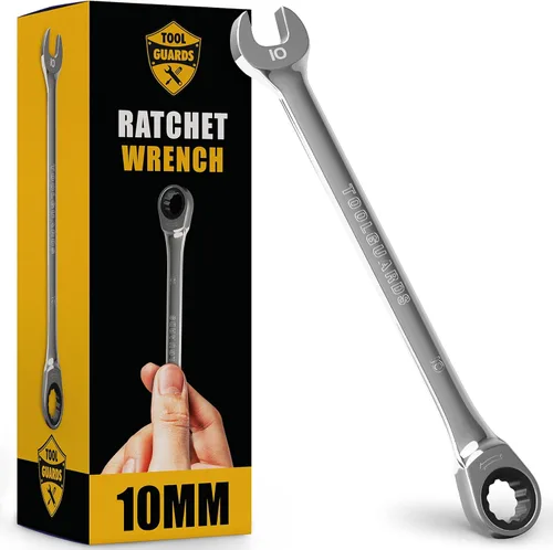 Vista 16 de TOOLGUARDS Juego completo de llaves de trinquete de 33 piezas, métricas y estándar, juego de llaves de trinquete combinadas, tamaño grande