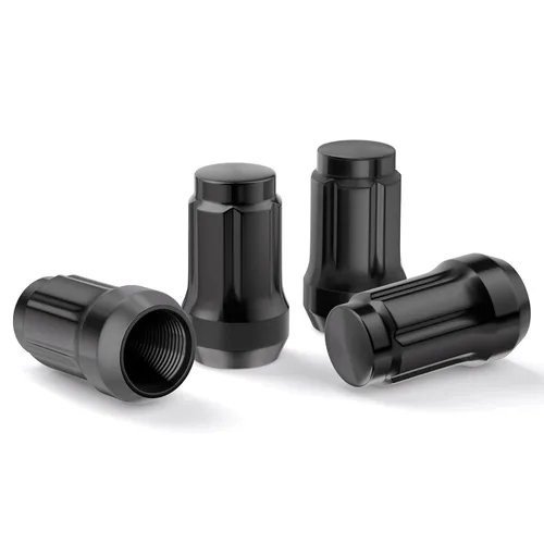 Vista 8 de Gasupply Tuercas cónicas estriadas tipo tuner de 1/2-20 para rueda, base cónica de 60°, de extremo cerrado, 2 pulgadas (50 mm) de alto + 1 copa