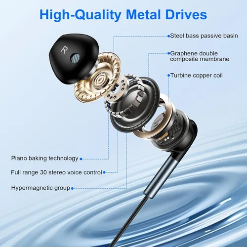 Vista 5 de Auriculares USB C con cable para Samsung Galaxy A17 A16 Z Fold 7 Z Flip 7 FE A36 5G A26 S25 Edge A56 S26 Ultra Plus S24 A35 USBC Samsung Auriculares