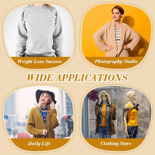 Vista 5 de Juego de 5 clips de cincha para vestido, clip de bufanda, clip de cuello de cárdigan retro, clip de chal