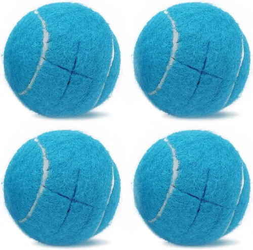 Vista 19 de Magicorange 4 pelotas de tenis precortadas para patas de muebles y protección del suelo, almohadillas de fieltro resistentes y duraderas