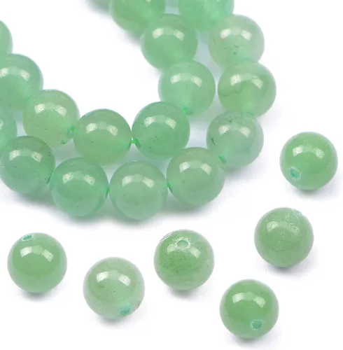 Vista 36 de AD Beads Cuentas de gema natural redondas sueltas de 15" para pulseras, collares, aretes, joyería, manualidades DIY (4mm, turquesa africana)