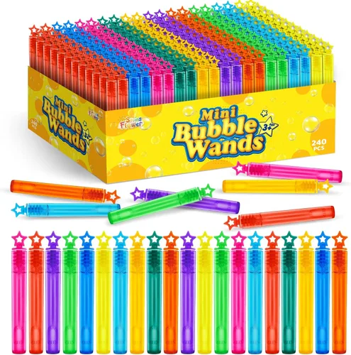 Vista 13 de 36 piezas de varitas mini para burbujas, surtido de juguetes para fiestas de cumpleaños, Halloween, bolsas de regalos, premios de carnaval, bodas