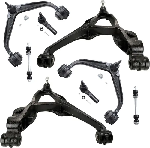Vista 89 de Detroit Axle - Kit de brazos de control delanteros de 8 piezas para Chevy Trailblazer EXT GMC Envoy XL XUV Buick Rainier Isuzu Ascender, brazos