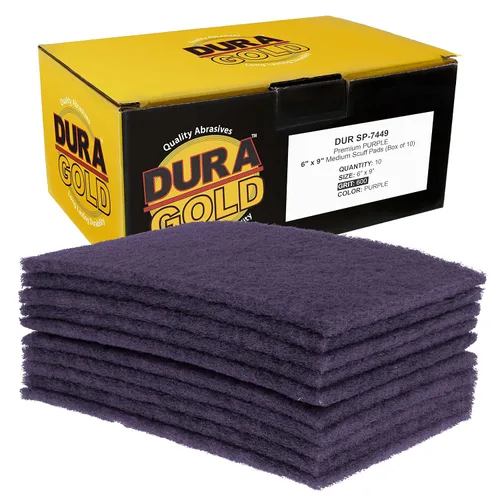 Vista 3 de Dura-Gold Paquete variado de 10 almohadillas prémium de 6 x 9 pulgadas, 2 unidades de cada uno, color granate, gris, dorado, morado y blanco