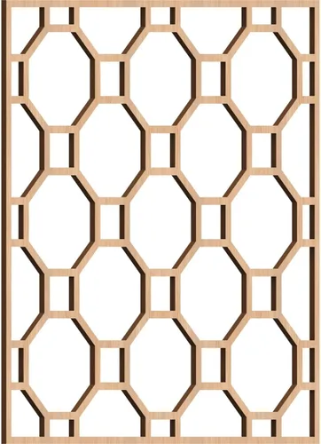 Vista 5 de Pontiac Decorative Fretwork Wood Wall Panels, Extra Small, 7 3/8" W x 7 3/8" H x 1/4" T, Alder