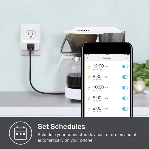 Vista 5 de Kasa Smart Plug Mini, Enchufe Inteligente Wi-Fi para el Hogar Funciona con Alexa & Google Home, Configuración Simple de Wi-Fi, No Requiere Hub – Un