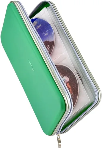 Vista 15 de Cartera organizadora y de almacenamiento, de alta resistencia y con capacidad para 70 CDs, DVDs, Blu-ray., negro