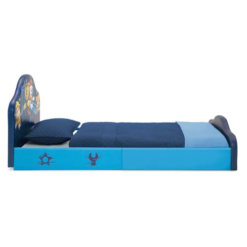 Vista 31 de Delta Children Jeep - Cama individual tapizada, color azul
