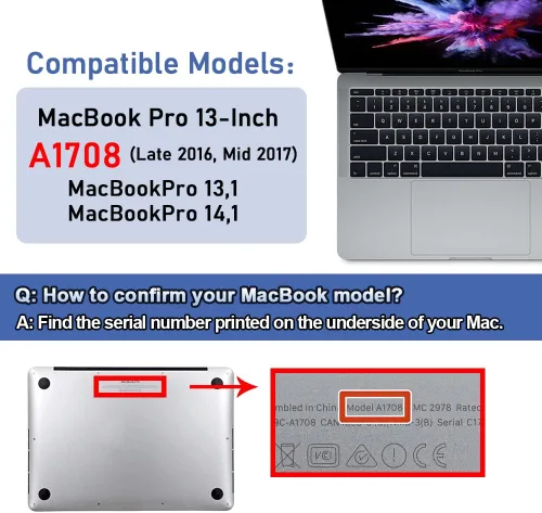 Vista 5 de Reemplazo de batería A1708, batería A1713 para MacBook Pro de 13 pulgadas A1708 [finales de 2016, mediados de 2017] EMC 2978 3164 MPXQ2LL MLL42LL