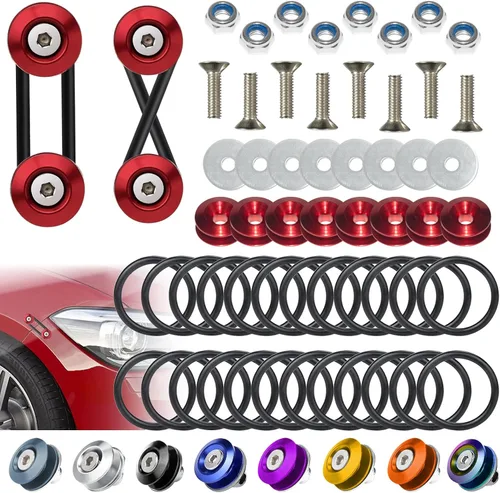 Vista 15 de BFXM Clips de parachoques universales, kit de liberación rápida para parachoques delantero y trasero, soportes de parachoques para automóviles