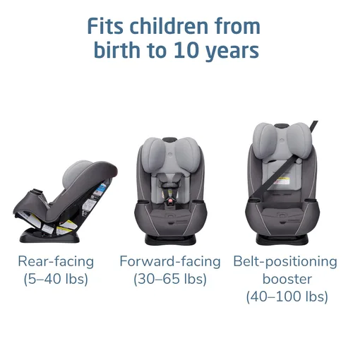 Vista 2 de Maxi-COSI Pria Max - Asiento de automóvil convertible 3 en 1, asiento de automóvil para bebé a niño, clip magnético para el pecho ClipQuick, LATCH