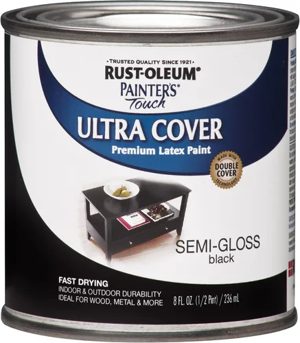 Vista 8 de Rust-Oleum 1922502-2PK Painter's Touch - Pintura de látex, cuarto de galón, azul marino brillante, 32 onzas líquidas (paquete de 2)