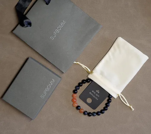 Vista 5 de Football Collection Beaded Bracelet, Natural Stone Bracelets, Handmade Gifts for Men Women