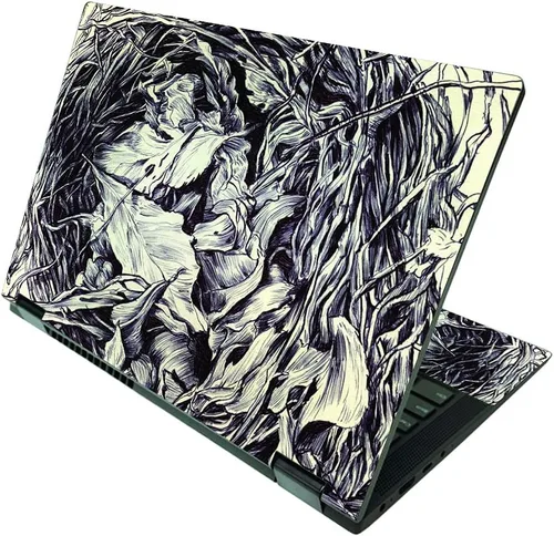 Vista 11 de MightySkins Skin compatible con Lenovo IdeaPad Flex 5 2 en 1 de 15 pulgadas (2021) - Angry Ripple Funda protectora de vinilo duradera y única