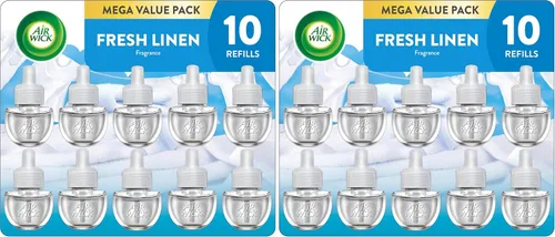 Vista 17 de Air Wick Recambio de aceite perfumado enchufable, 2 unidades, lino fresco, ambientador, aceites esenciales