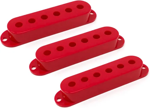 Vista 6 de Cubiertas de plástico blanco envejecido de una sola bobina para guitarra eléctrica Fender Stratocaster Strat (juego de 3) PCST-AGW