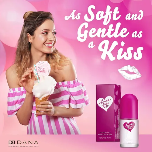 Vista 3 de Colonia Loves Baby Soft de Dana Classic Fragrances, para bebé, 1.5 fl oz