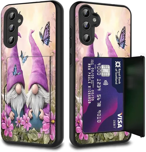 Vista 59 de Funda híbrida de doble capa con función atril para Samsung Galaxy A16 5G de 6.9 pulgadas, diseño de vaca con bandera estadounidense Bandera de Vaca