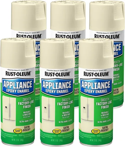 Vista 8 de Rust-Oleum 7882830 - Pintura en aerosol de epoxi para electrodomésticos, 12 onzas, color almendra