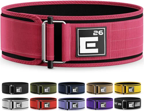 Vista 10 de Element 26 Cinturón de levantamiento de pesas con autobloqueo, cinturón de levantamiento de pesas premium para atletas de fitness funcional serio