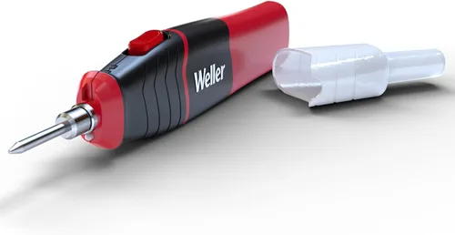 Vista 2 de Weller Soldador inalámbrico de 6 W/8 W, funciona con pilas AA - WLIBAK8 - con estuche de almacenamiento de soldador de lado duro