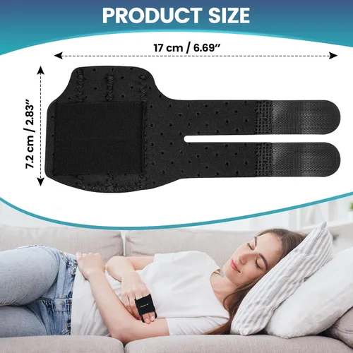 Vista 7 de 2 férula de dedo de gatillo con 2 barras de metal para dedos dobles, soporte para dedos, correa de soporte inmovilizador para artritis, tendinitis
