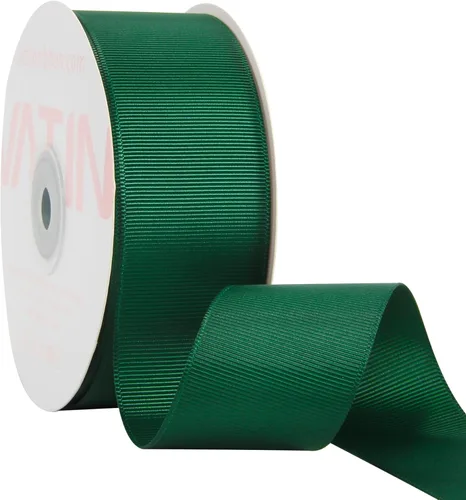 Vista 96 de VATIN Cinta de Grogrén Negra, 1-1/2" x 50 Yardas Continuas, Cinta de Grogrén de Poliéster Negra, Usar para Lazos de Bricolaje, Accesorios