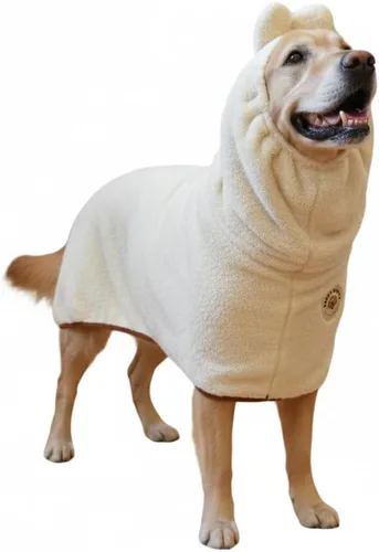 Vista 11 de DERPYCHAPPY Toalla Premium para Perros y Bata de Baño para Perros para Secar Perros Fabricada en Corea Toalla de Baño de Microfibra Super