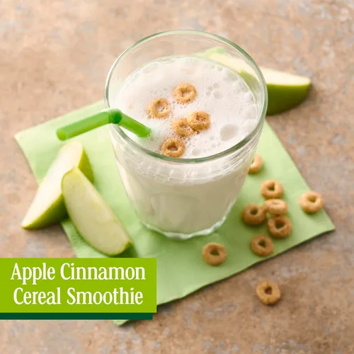 Vista 5 de Cuenco individual de cereal Apple Cinnamon Cheerios Cereal, cereales para el desayuno saludable para el corazón, cereales sin gluten con avena