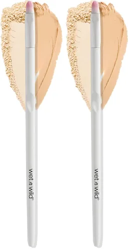 Vista 15 de wet n wild Brocha para Base de Maquillaje, Cerdas de Fibra Sintética Densamente Compactadas para Líquido, Crema y Polvo, Mango Ergonómico