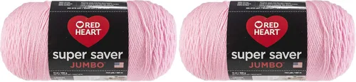Vista 38 de Red Heart Super Saver - Ovillo de lana jumbo, color blanco suave, 2 unidades (paquete de 1)