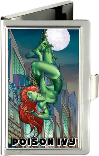 Vista 5 de Buckle-Down Tarjetero BATMAN ARKHAM ASYLUM Joker Pose Plata Cepillada - Pequeño