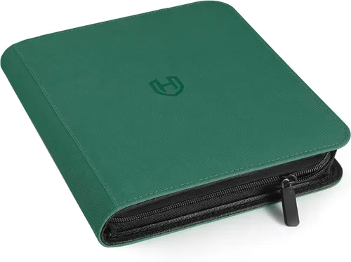 Vista 27 de Carpeta de Tarjetas de 4 Bolsillos con Cremallera, Libro Portatarjetas de 288 Bolsillos, Carpeta con Cremallera de Cubierta de PU Premium, Carpeta