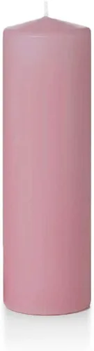 Vista 4 de yummi Velas redondas de pilar de 3 x 4 pulgadas, color verde oliva, 3 por paquete