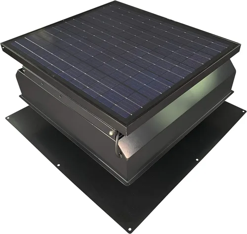 Vista 8 de Remington Solar Ventilador solar "Builder Series" de 30 vatios para ático - Incluye adaptador de 110 V para funcionamiento nocturno automático