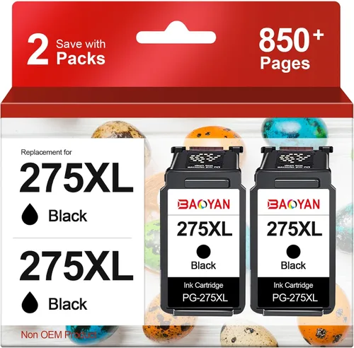 275 XL Repuesto para Canon 275 Tinta negra para cartuchos de tinta 275xl para impresoras Canon PIXMA TS3722 TR4700 TR4720 TS3522 TS3500 TS3520