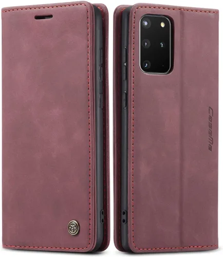 Vista 23 de SINIANL Funda de piel para Galaxy S22+ 5G, funda plegable con función atril magnético, ranuras para tarjetas, funda protectora para Galaxy S22+ 5G