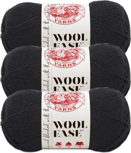 Vista 19 de Lion Brand Yarn Wool-Ease Yarn, Hilo de peso medio (Worsted-Weight) para tejer y hacer ganchillo, 1 paquete, Antler