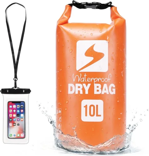 Vista 8 de Soulsfeng Mochila seca impermeable con parte superior enrollable, ligera para canotaje, kayak, viajes, playa, natación, senderismo y campamento