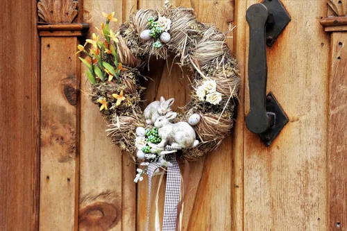 Vista 4 de 20 coronas colgantes redondas de papel de Navidad con 20 cuerdas para bodas, manualidades, festivales, decoración de Halloween