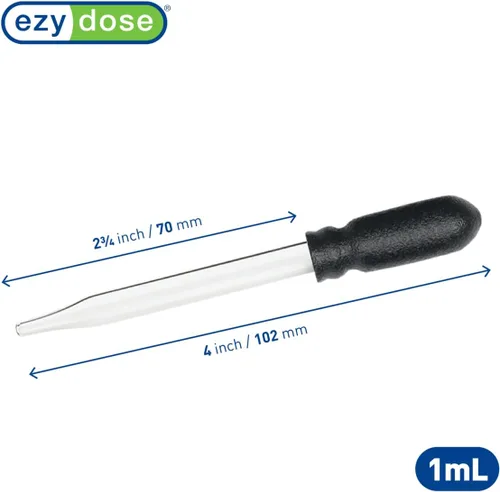 Vista 3 de EZY DOSE Gotero de medicina para oído y ojo para medicina líquida, vidrio de capacidad de 1ml, administra la dosis correcta, conveniente y fácil