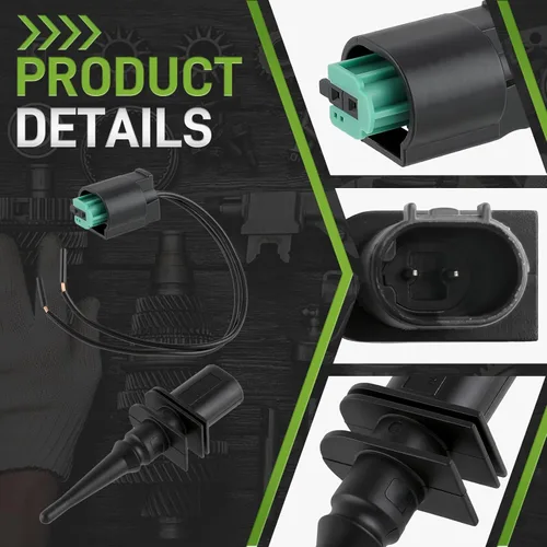Vista 2 de 65816905133 Sensor de temperatura de aire ambiente exterior con conector de cableado 65816905050 Compatible con BM 128i Compatible con 323i