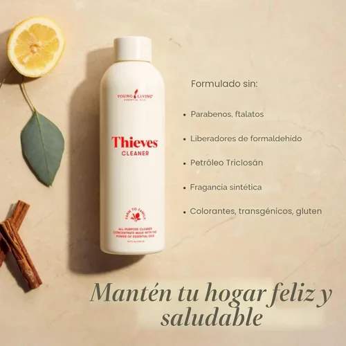 Vista 5 de Thieves - Limpiador doméstico 14.4 onzas Solución multisuperficie a base de plantas infundida con aceites esenciales Diluye para pisos