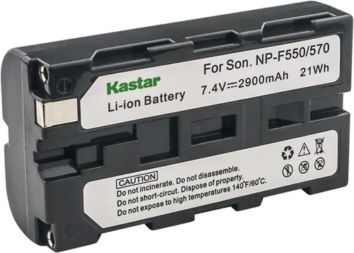 Vista 2 de Kastar Paquete de 3 baterías NP-F550NP-F570 y cargador de pared de CA de repuesto para receptor de video inalámbrico y Trans, Accsoon CineEye 2
